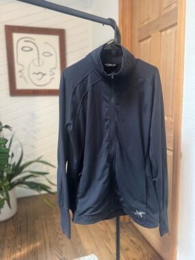 Arc'teryx Black Lightweight Full-Zip Jacket